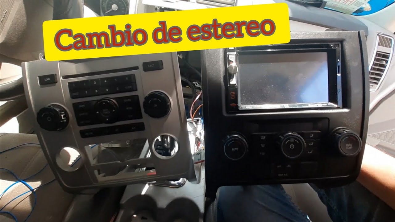 COMO REMPLAZAR ESTEREO ORIGINAL A PANTALLA DOBLE DIN YouTube