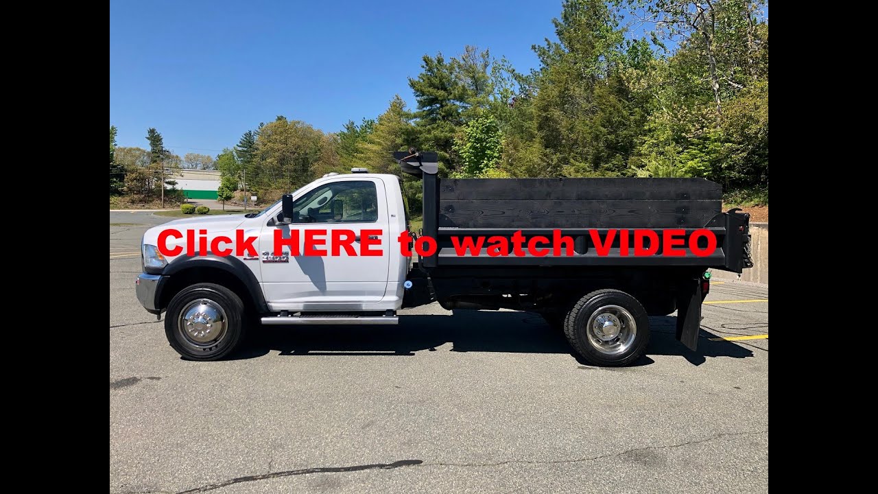 2016 RAM 5500 Heavy Duty Dump Truck 4x4 6.7L Cummins Diesel - YouTube