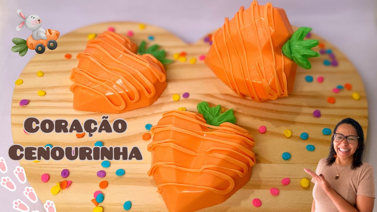 FAÇA E VENDA CORAÇÃO LAPIDADO CENOURINHA PARA A PÁSCOA || Blessed Chocolates 🍫