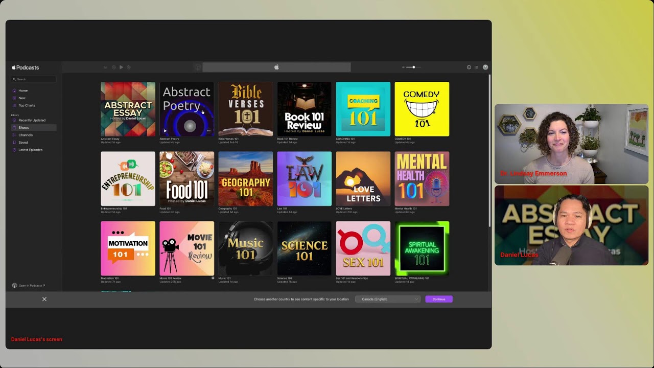 Abstract Essay in its sixth season, features Dr. Lindsay Emmerson as my guest.