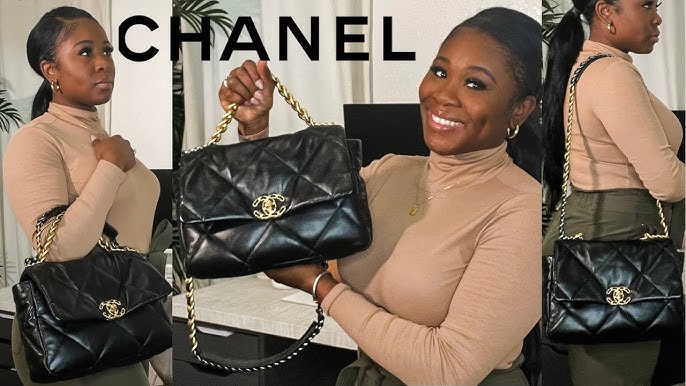 Chanel 19 Beige Medium Handbag Review 