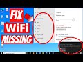 Fix wifi not showing in settings on windows 10  missing wifi fix solved