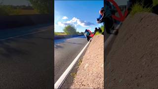 Absolute MADNESS! Isle of Man TT Insane Wall-Side Flybys 🤯 #shorts #racing