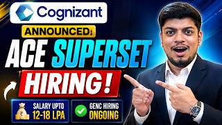 🔥Cognizant GenC & ACE Superset 2027 Hiring | BE/BTECH/ME/MTECH | Cognizant Hiring Process 2027