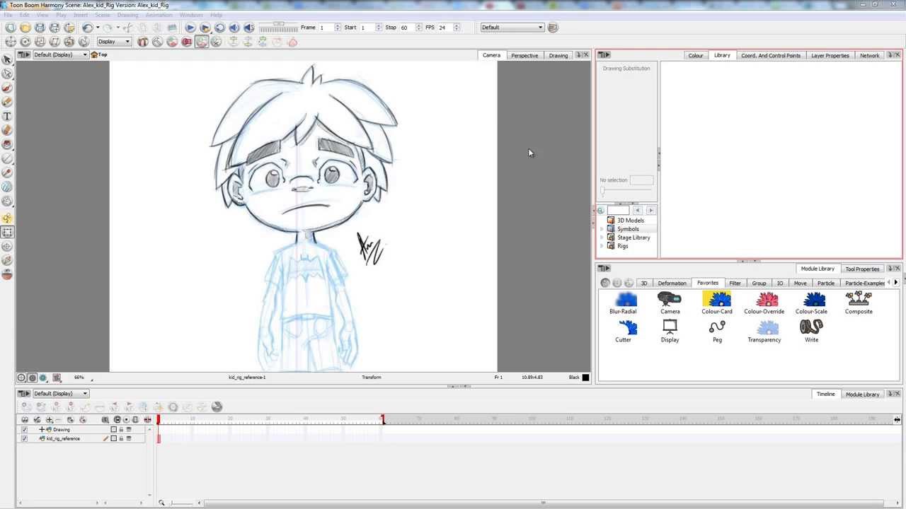 Timelapse Character Head Rigging in Harmony Part 1/2 - YouTube