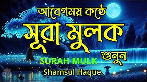 গভীর ঘুমের জন্য সূরা মূলক | হৃদয় জুড়ানো তেলাওয়াত (سورة الملك) Surah MULK | by- Shamsul Haque