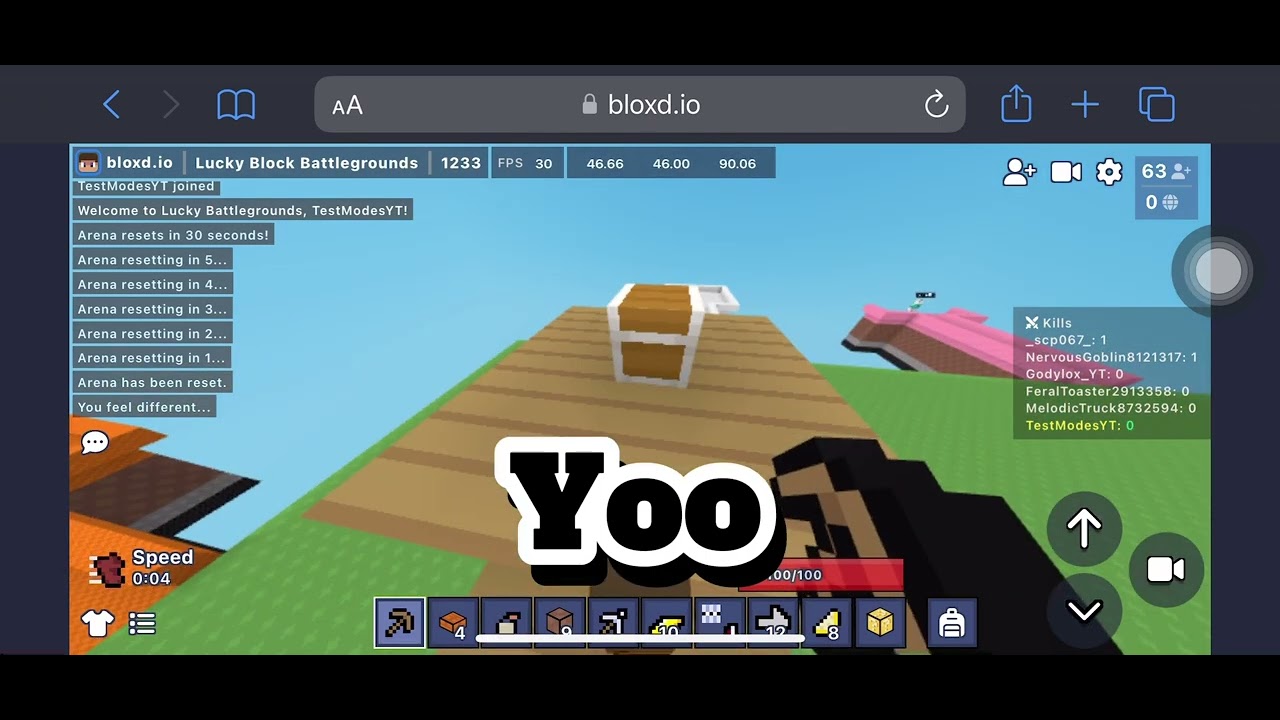 LIMITED GAME LUCKY BLOCK BATTLEGROUND #bloxdio #bloxd - YouTube