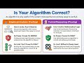 Evaluating Algorithms: Correctness, Runtime & Verification Methods