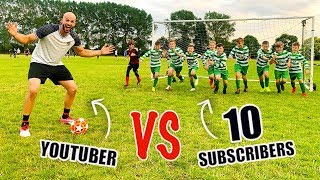 I Challenged 10 Kid Subscribers To A Football Compeion