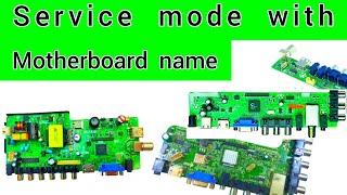 LED TV SERVICE MODE