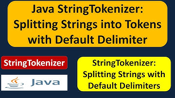 Java StringTokenizer Explained: Splitting Strings into Tokens with Default Delimiter