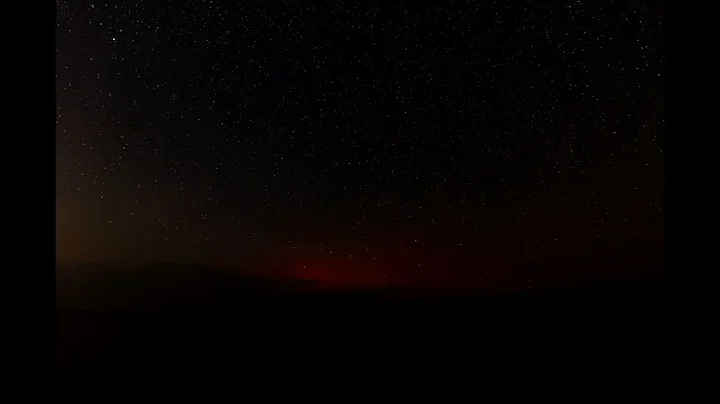 Aurora Borealis by Lake Ontario in NY.