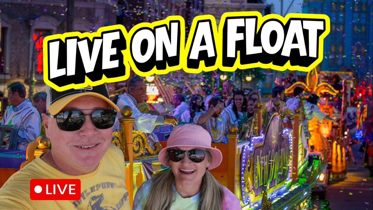 Live! Mardi Gras Float Ride at Universal Orlando ✨ POV From On Top of a Float