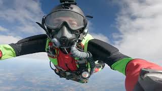 41,000 ft HALO O2 Skydive (2min45sec-Freefall,189mph!)