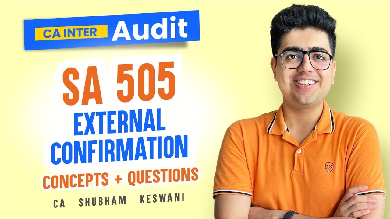 SA 505 Revision | CA Inter Audit | CA Shubham Keswani (AIR 8) - YouTube