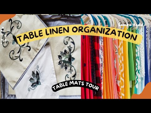 Table Linen closet Organization and Tour 2022 | Top Tips For Organizing Your