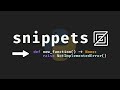 Python snippets in Zed are Awesome