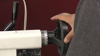 LATHE - DRILL AND TAP A HOLE