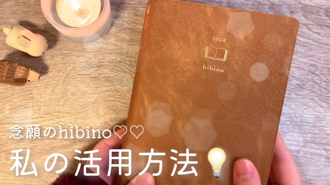 私のhibinoの使い方と中身のご紹介✍️💘｜手帳の中身｜手帳の使い方｜日々の記録｜日記｜