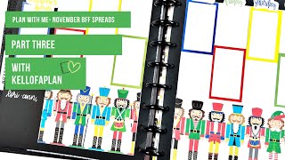 Plan with Me- November 2021 BFF Spreads- Part Three
