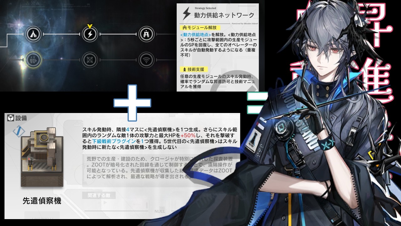 【RM-1/RM-2/RM-3/RM-4】「動力供給技術支援効果＋先遣」コンボで収益効率最大攻略(再建画策/Rebuilding Mandate)【アークナイツ/明日方舟/Arknights】