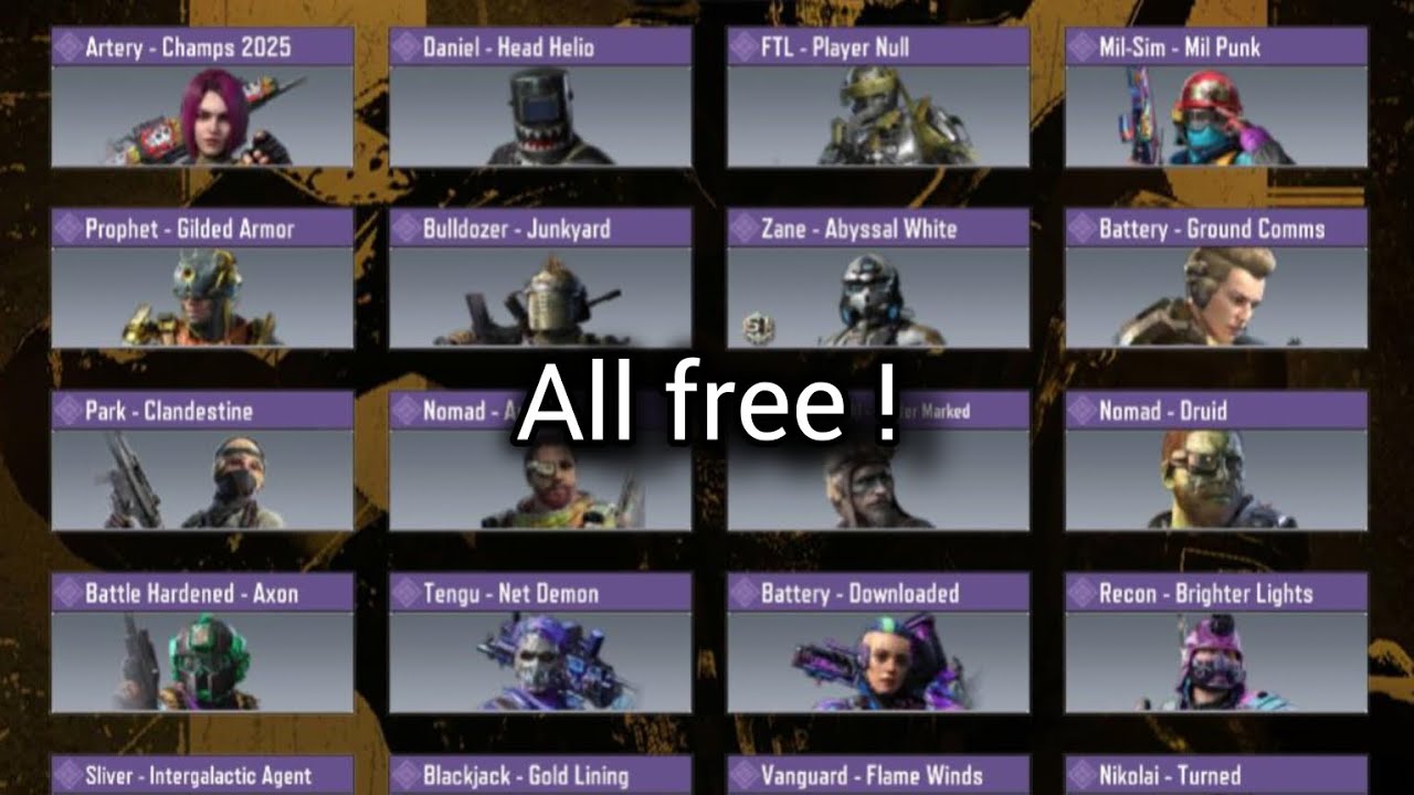How to get some free characters in cod mobile | Cod Mobile Info ...