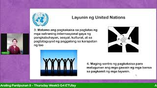 Araling Panlipunan 8  - Thursday Week5 Q4 ETUlay