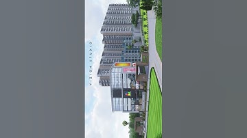 3D Walkthrough |  Highrise Apartment Render #shorts #walkthrough