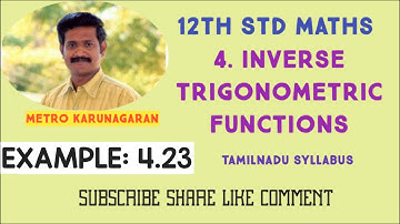 12th Std Maths Example 4.23 If a1, a2, a3,.. are in AP with common difference d, prove that tan[ tan