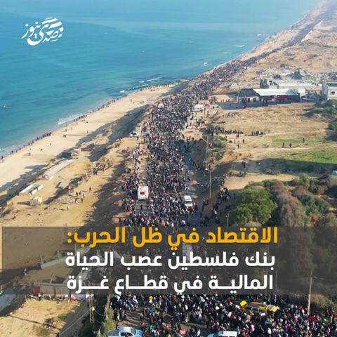 صدى نيوز | الاقتصاد في ظل الحرب: بنك فلسطين عصب الحياة المالية في قطاع غزة