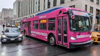 NYCT Bus: 2019 New Flyer XD40 #7587 on the M23 SBS with HudaBeauty Ad