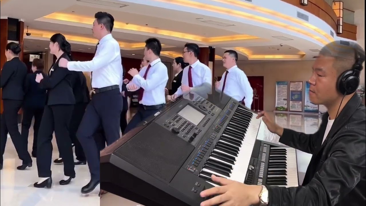 电子琴演奏【舞女DJ版】售楼员们瞬间变成了舞蹈队