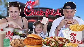 Famous Brits Try [CHICK-FIL-A] for the first time! U.S. Vacation Vlog No.6 Wealth
