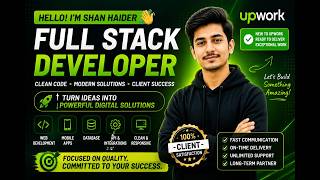 I’m a Full Stack Developer | My First Upwork Introduction 🚀 | Let’s Build Something Amazing