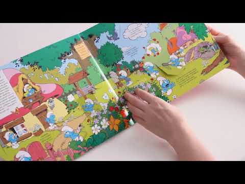 Развивающая книга с окошками "Большая книга смурфиков" от издательства Росмэн