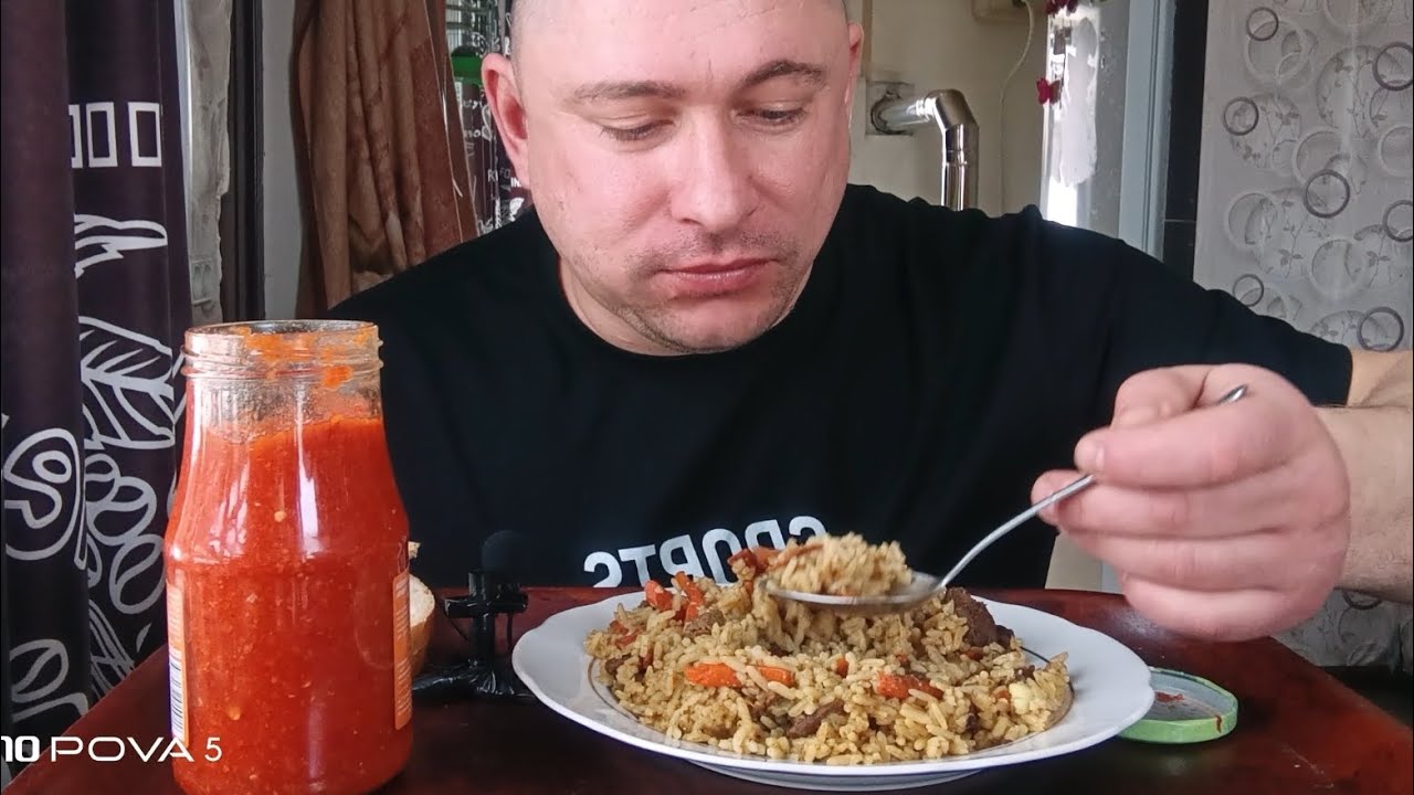 Мукбанг/вкусняшки /Плов с говядиной/