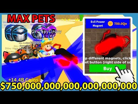 I Got The Evil Power Magnet In Roblox Magnet Simulator Best Magnet In The Game - 