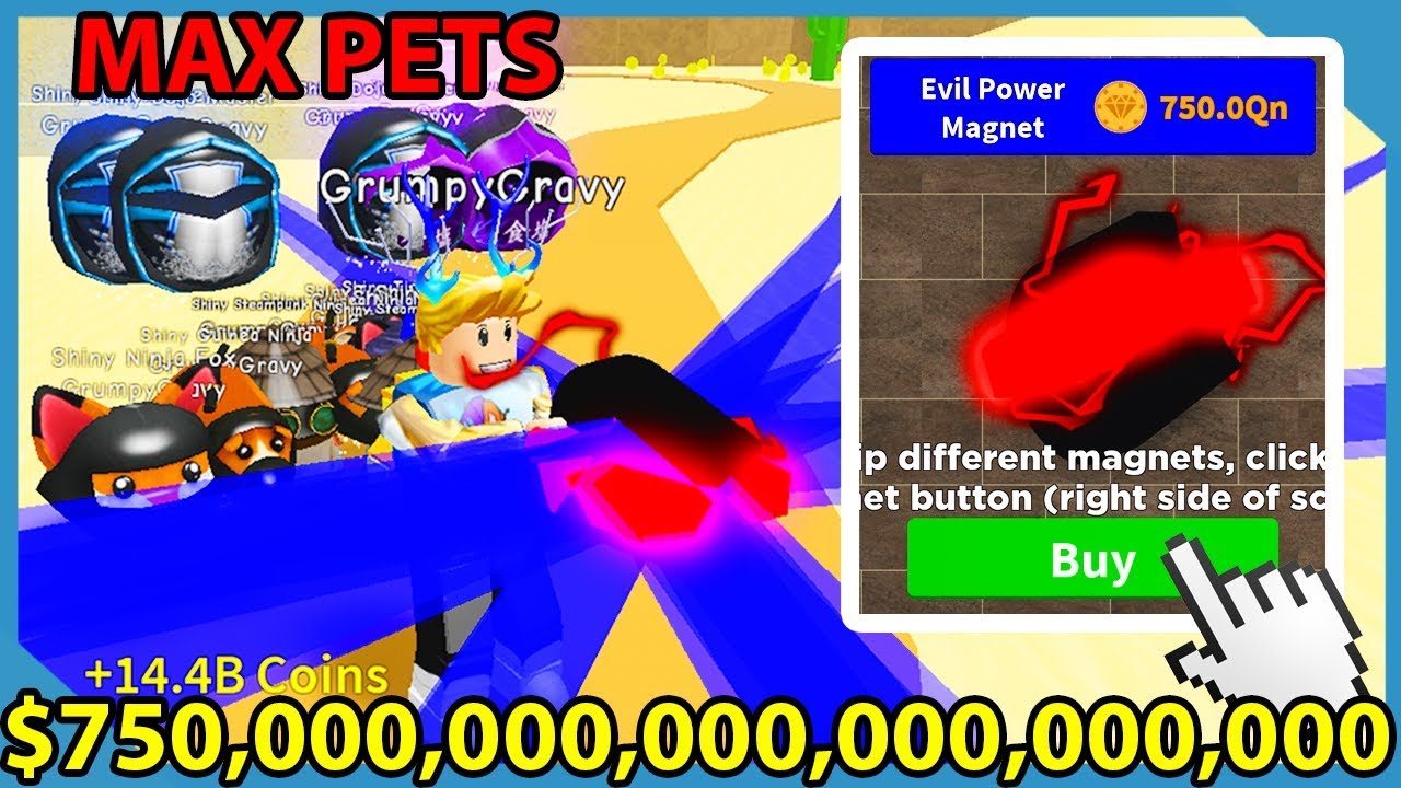 I Got The Evil Power Magnet In Roblox Magnet Simulator Best Magnet In The Game - so my nephew was playing roblox and i saw this in