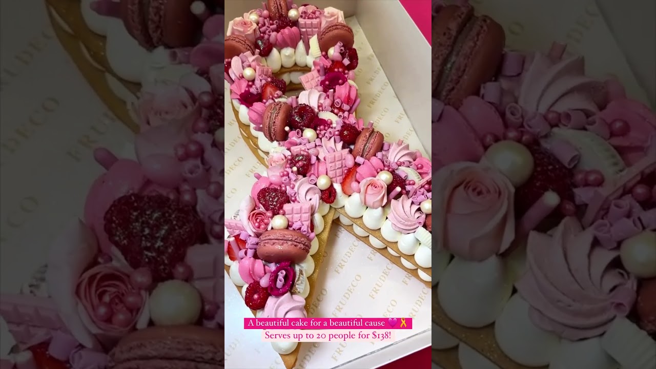 A beautiful cake for a beautiful cause. 💗🎗️ 