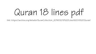 Quran 18 lines pdf but I can't fit in the title so read in the description screenshot 4