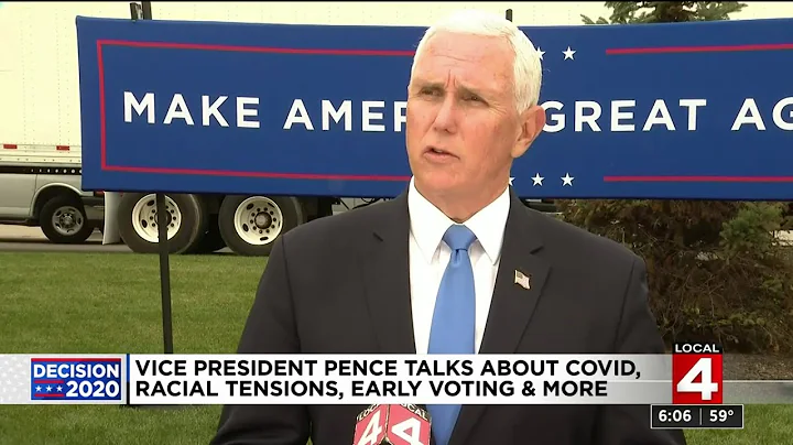 Vice President Mike Pence talks about COVID-19, racial tensions, early voting