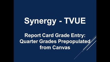 Synergy - Teacher Grade Entry - Average from Canvas