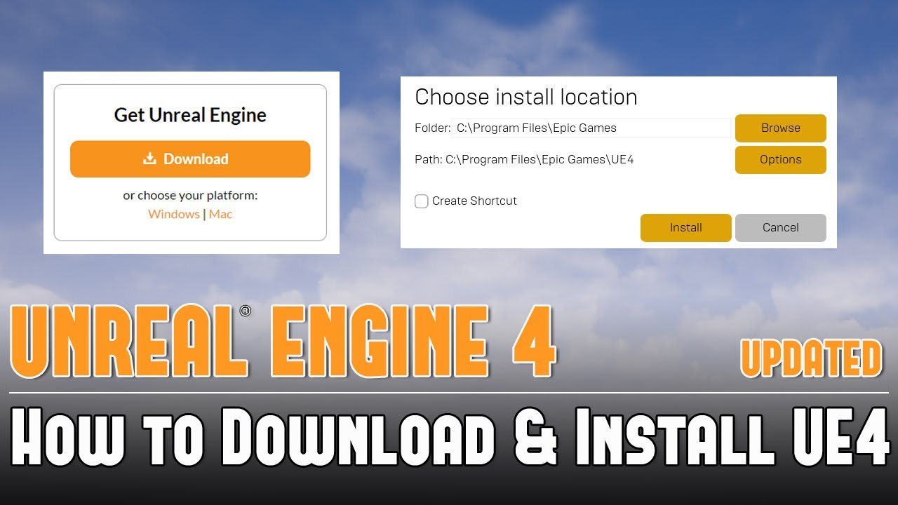 Ue4 How To Download Install Unreal Engine 4 Updated Tutorial Youtube