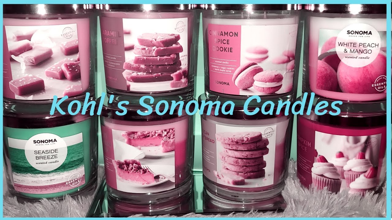Kohl's Sonoma Candle Haul Fall 2020 Bakery Foodie Scents candlehaul 