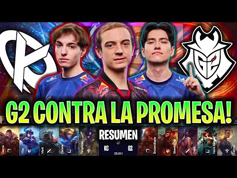 G2 SE ENFRENTA A LA NUEVA ESTRELLA DE LA LEC! | KC vs G2 RESUMEN LEC INVIERNO 2025 CASTEO EN ESPAÑOL