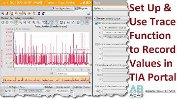 Set Up and Use the Trace Function to Record Values via TIA Portal | PLC programming | AEAB