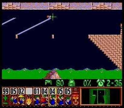 Lemmings - Mayhem Level 17 Solution