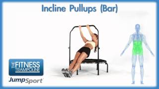 JumpSport Fitness Trampoline Exercises - Incline Pull Ups (Bar)