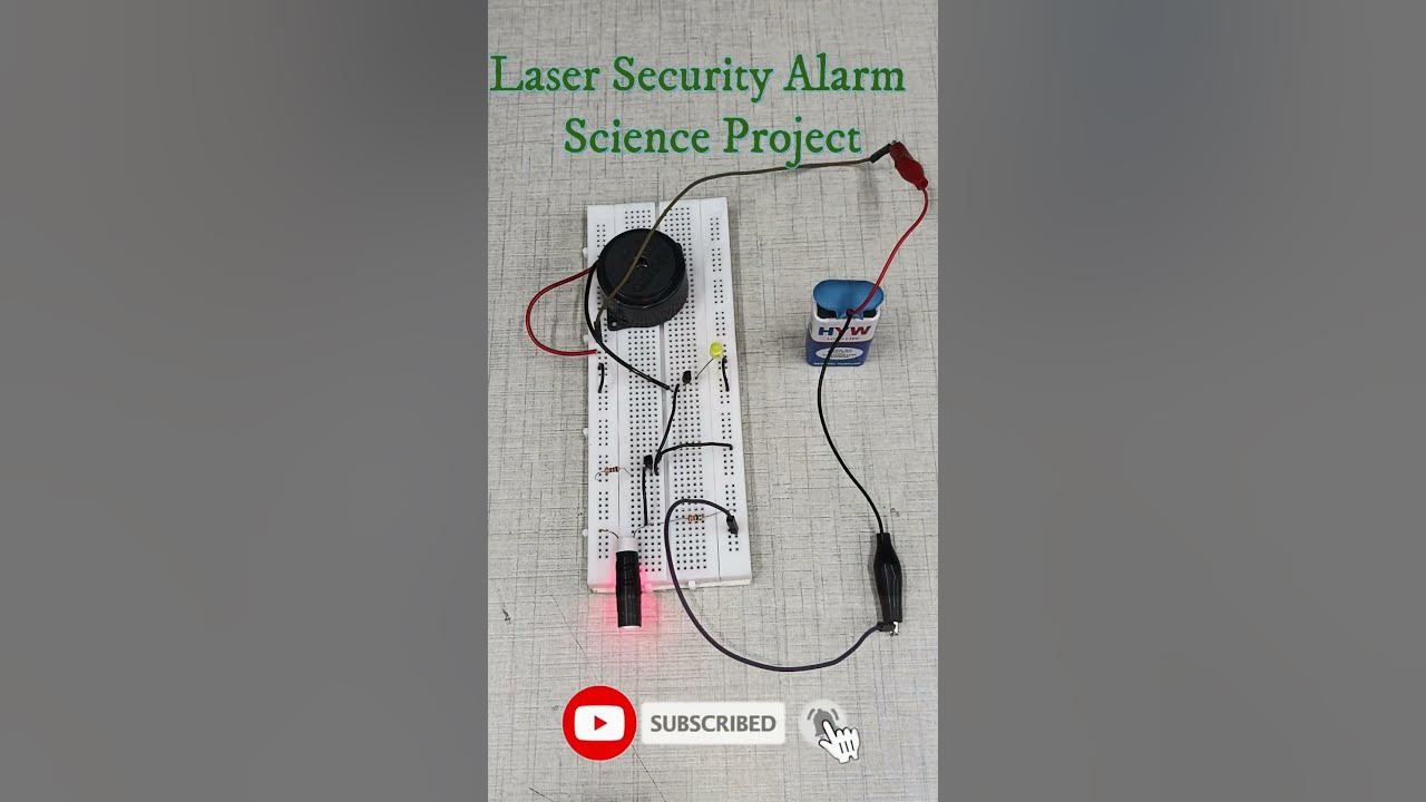 How to make a Laser Security Alarm Project at Home on a Breadboard ll
