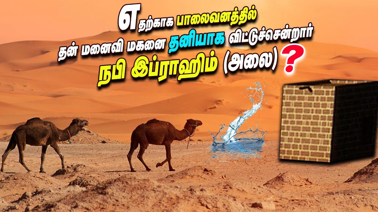 எதற்காக பாலைவனத்தில் தன் மனைவி மகனை தனியாக விட்டுச்சென்றார் நபி இப்ராஹிம் (அலை)  ?
